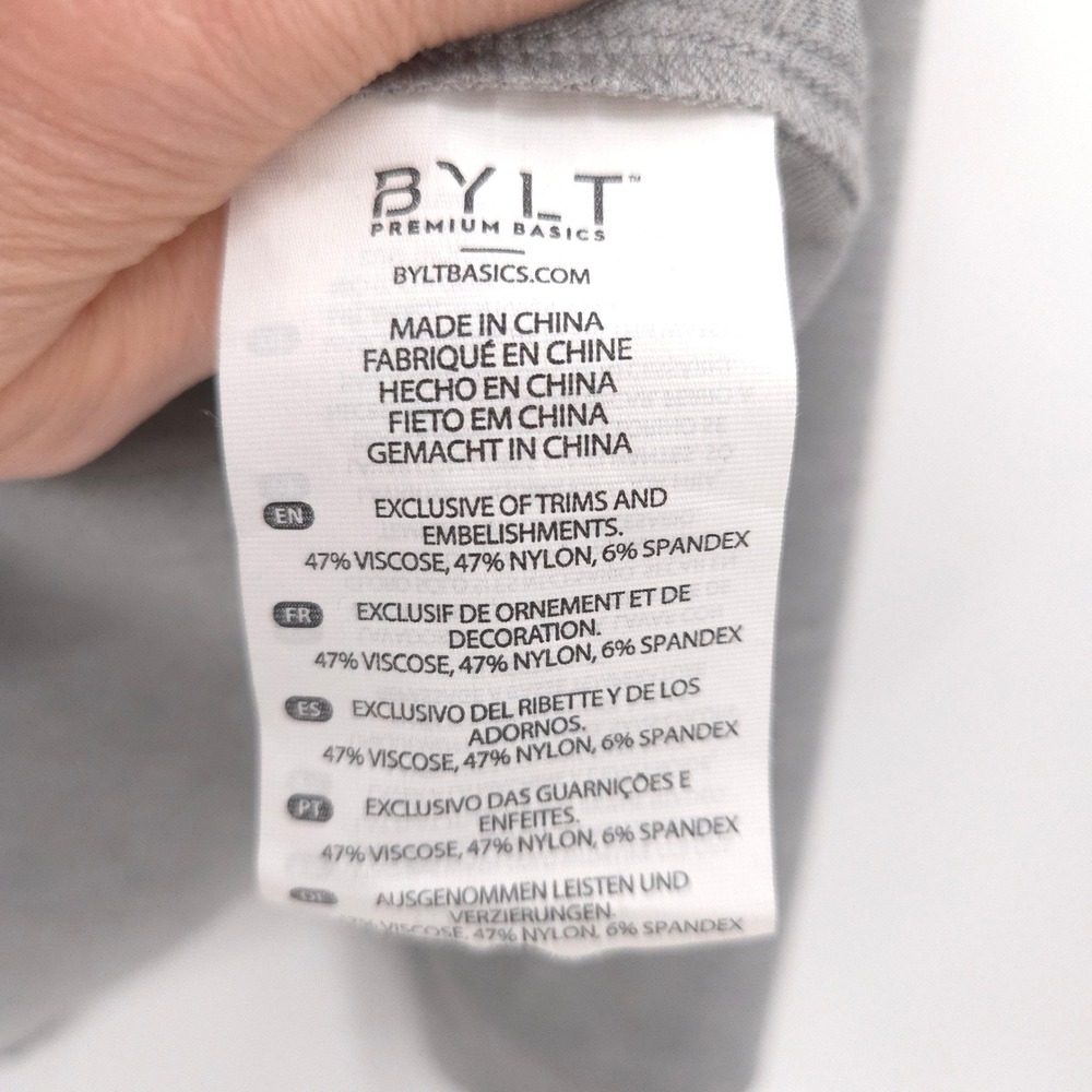 Bylt Fairway Quarter Zip Womens Size M Grey Performance Long Sleeve - Picture 9 of 12